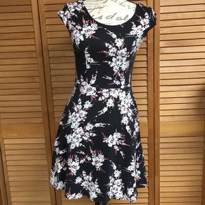 Mid length black dress